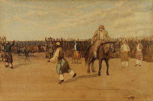 Dans le corral., 1860, Prilidiano Pueyrredón