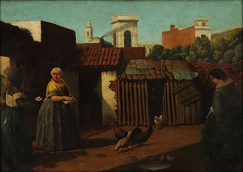 Patio porteño en 1850, 1850, Prilidiano Pueyrredón