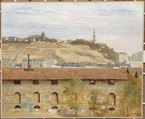 La butte Montmartre en 1866, 1866, Alfred-Eloi Auteroche