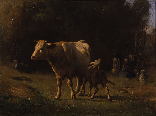 Animaux au pâturage, 1871, Alfred-Éloi Auteroche