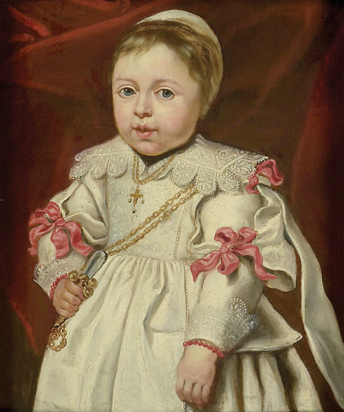 Portrait of a Child holding a Rattle, 1650, Cornelis de Vos