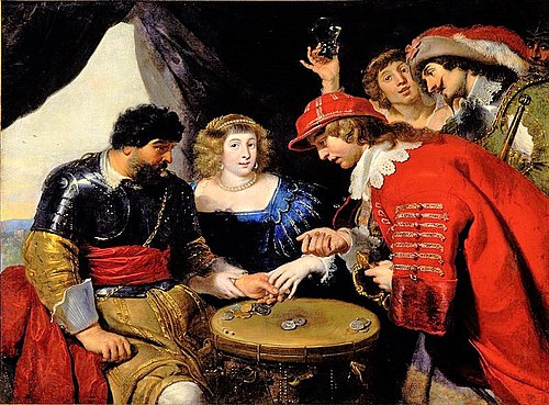 Joueurs et Courtisanes sous une tente, 1635, Cornelis de Vos