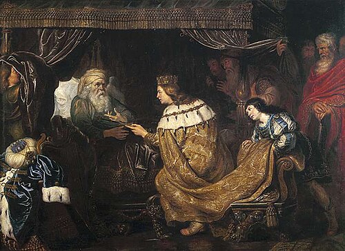 King David presenting the sceptre to Solomon, 1650, Cornelis de Vos