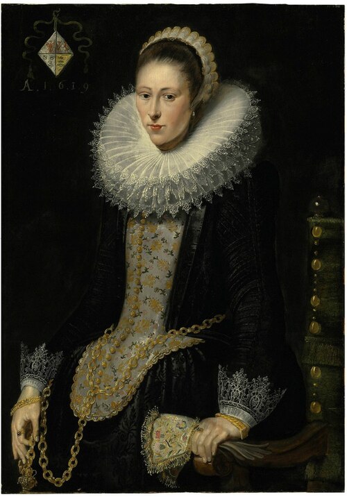 Porträt der Bessela Pelgrom, 1619, Cornelis de Vos