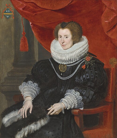 Portrait of a lady, believed to be Anna de Bourgeois (d. 1636), 1635, Cornelis de Vos