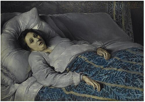 Jeune femme sur son lit de mort, 1621, Cornelis de Vos