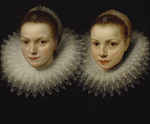 Two sisters, , Cornelis de Vos