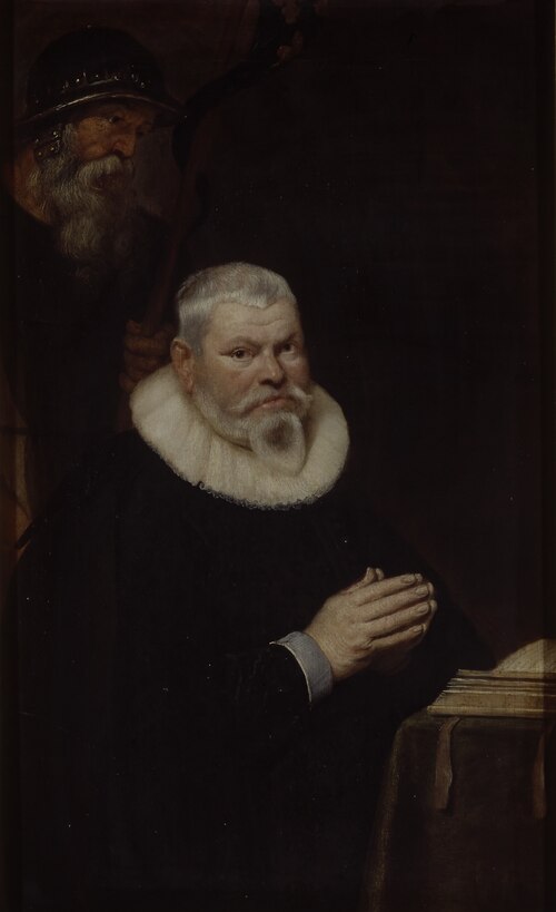 Portrait of Willem van Meerbeeck with Saint William of Aquitaine, 1620, Cornelis de Vos