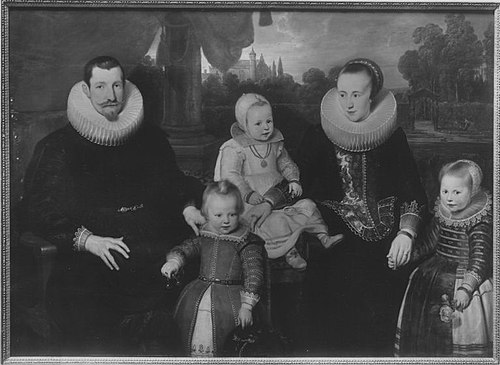 Bildnis einer Familie mit drei Kindern, 1626, Cornelis de Vos