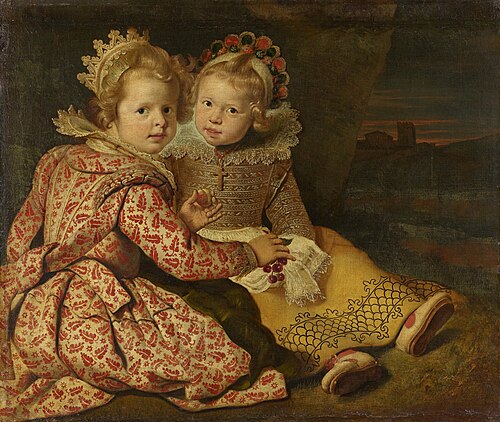 Magdalena (born 1618) and Jan-Baptiste de Vos (born 1619), the Children of the Painter, 1622, Cornelis de Vos
