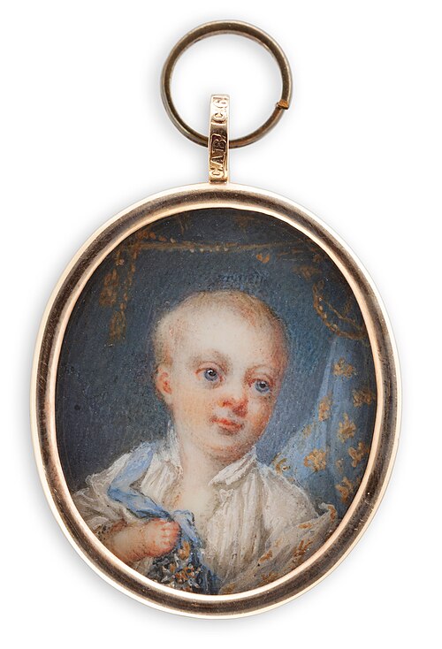 Kruuninprinssi Kustaa IV Adolf kahdeksan kuukauden ikäisenä, 1779, Leonhard Örnbeck