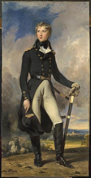 Portrait d'Antoine Philippe d'Orléans, duc de Montpensier, 1835, Victor Amédée Faure