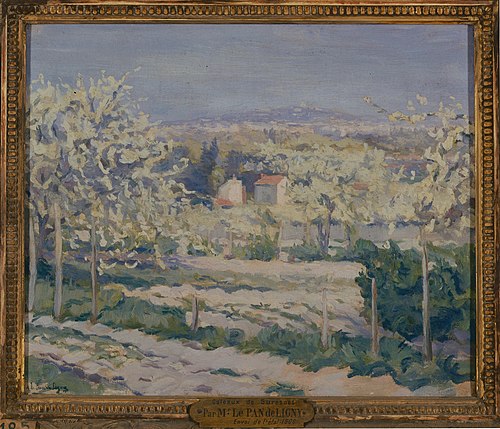 Coteaux de Suresnes, arbres en fleur, , Joseph Le Pan de Ligny