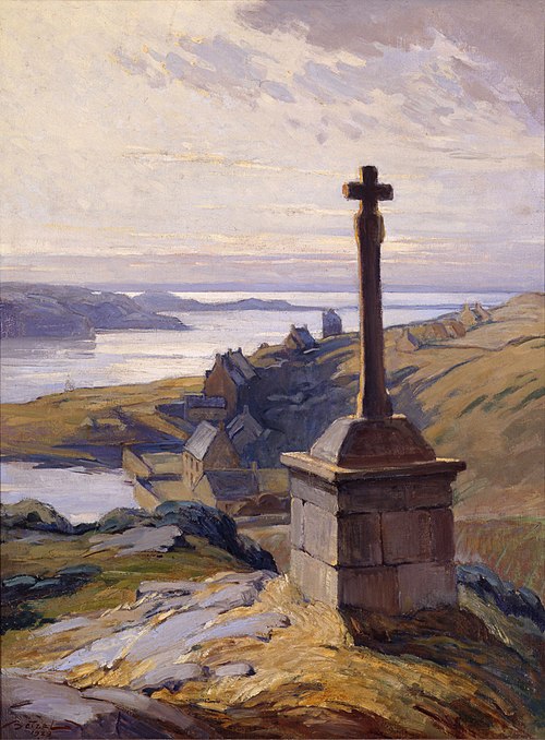 Calvaire à Bréhat, 1929, Marcellin Jean Botrel
