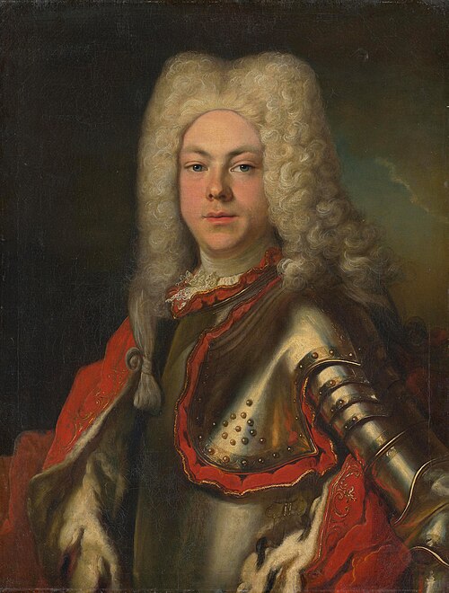 Bildnis des Pfalzgrafen Johann Christian von Sulzbach (?), 1723, Pierre Goudreaux
