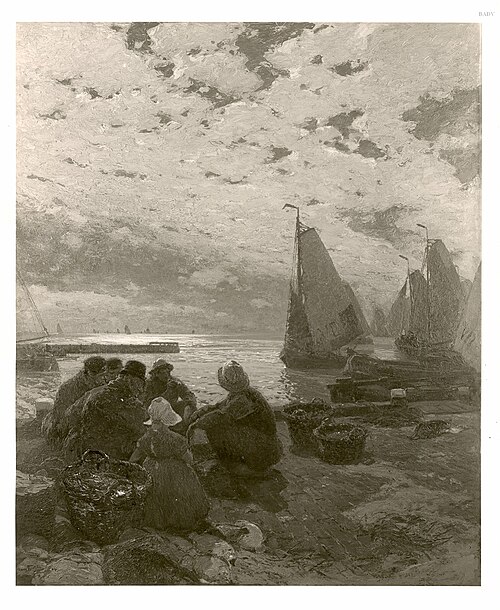 Mondansicht der Zuidersee, 1894, Hans von Bartels
