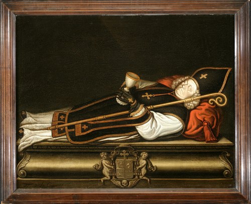 Portrait of bishop Cornelis Steenoven (1662-1725), 1725, Johannes Franciscus de la Court