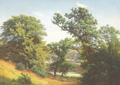 Landscape at Raadvad., 1850, Anders Christian Lunde