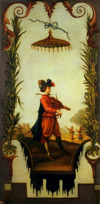 Young Man Playing the Violin, 1742, Andien de Clermont