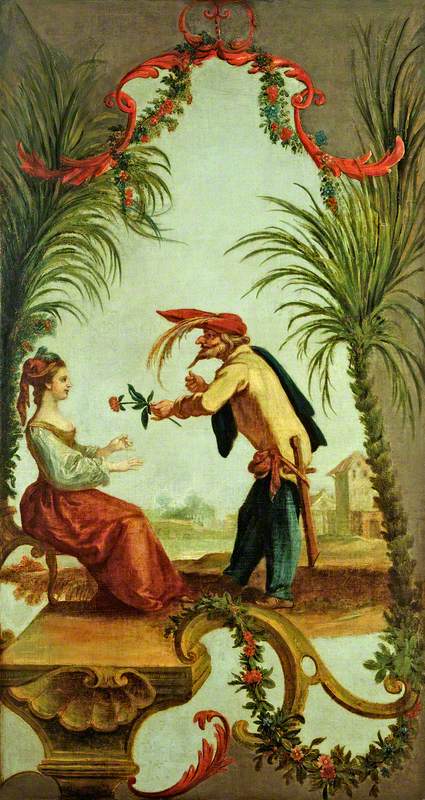 Scapino and a Lady, 1742, Andien de Clermont