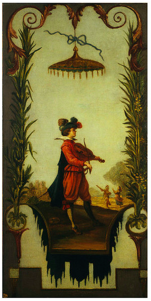 Young Man Playing the Violin, 1742, Andien de Clermont