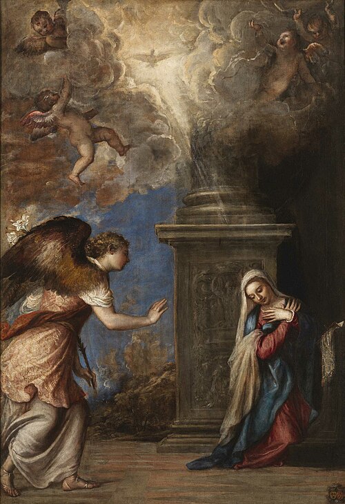 Annonciation, 1557, Titien