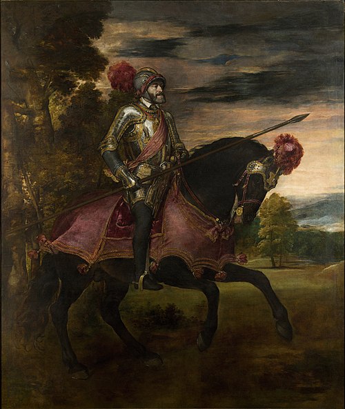 Charles Quint à cheval à Mühlberg, 1548, Titien