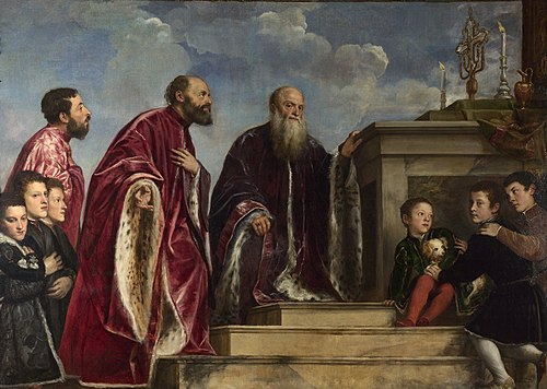 Portrait de la famille Vendramin, 1540, Titien