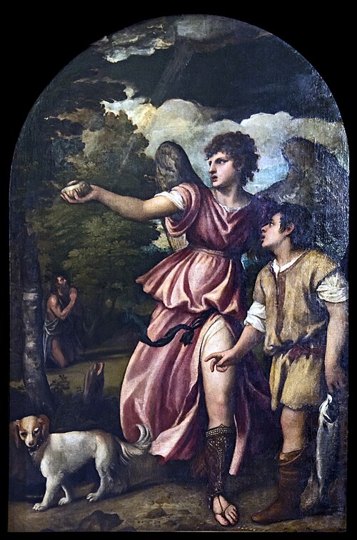 Tobias et l'Ange, 1530, Titien
