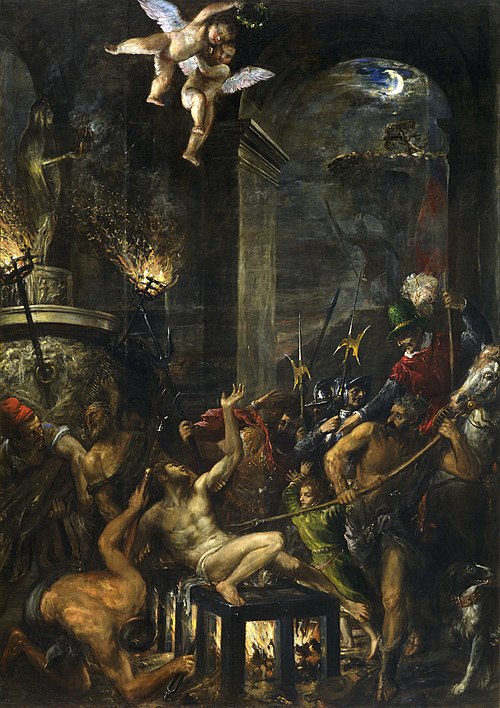 Martyrdom of St Lawrence, 1565, Titien