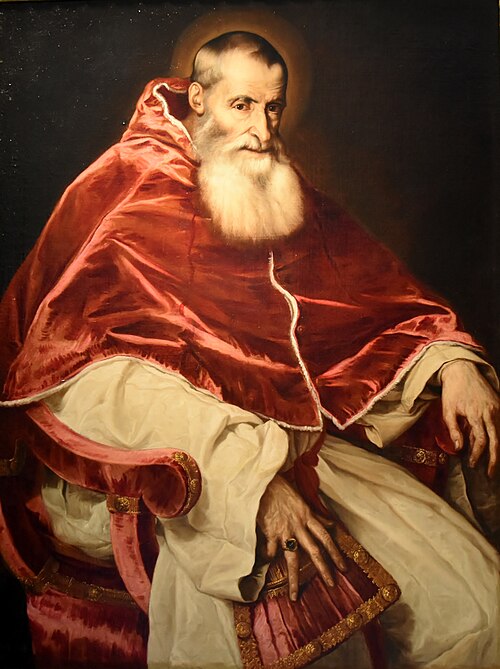 Portrait of Pope Paul III, 1540, Titien
