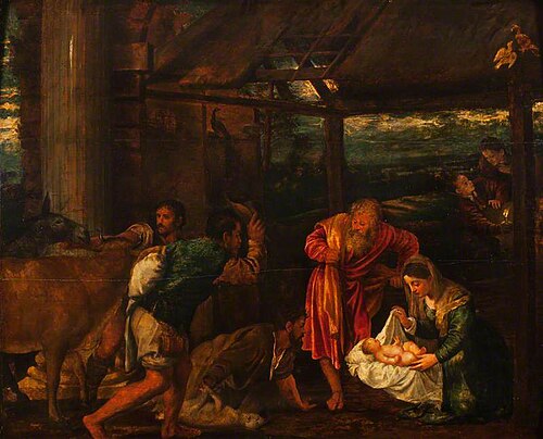 The Adoration of the Shepherds, 1570, Titien
