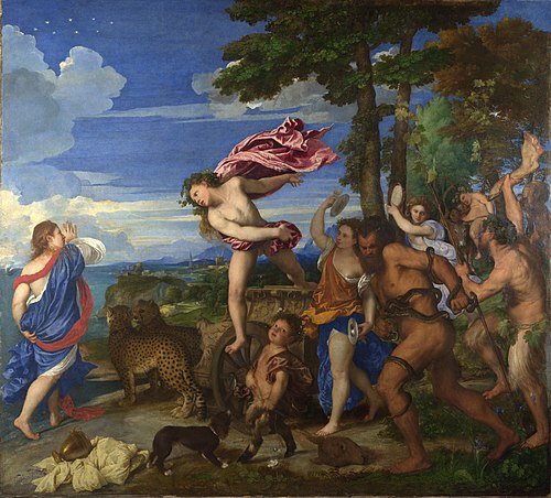 Bacchus et Ariane, 1520, Titien