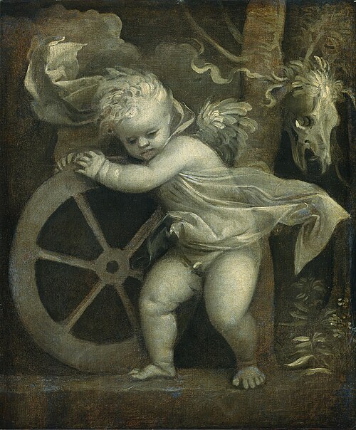 Cupid with the Wheel of Time, 1520, Titien
