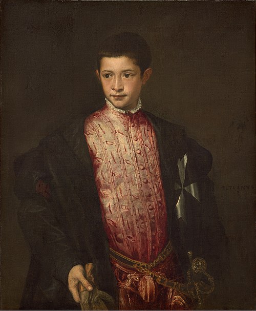 Portrait de Ranuccio Farnèse, 1542, Titien
