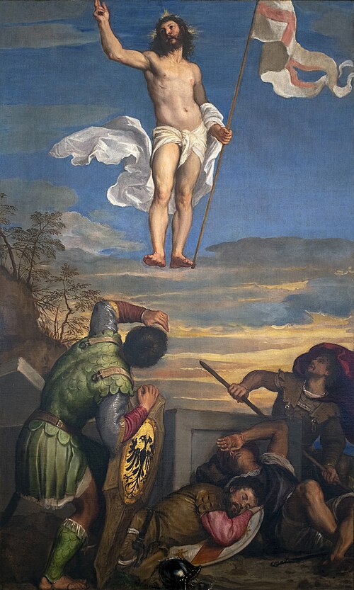 La résurrection du Christ, 1543, Titien