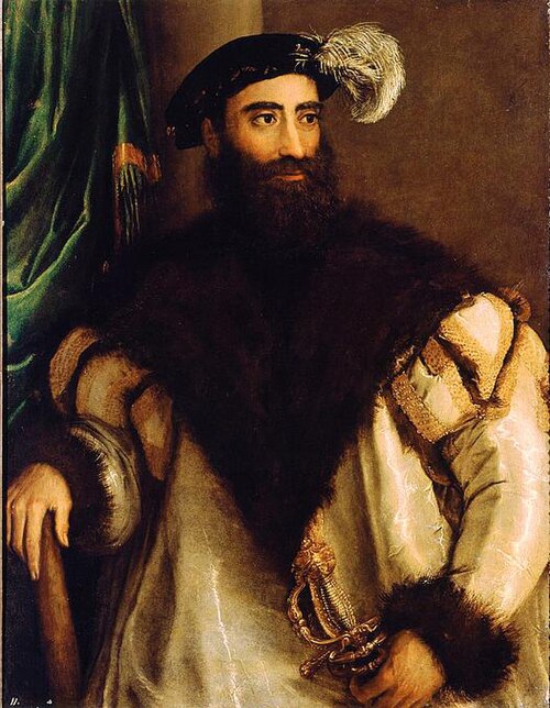 Portrait of Pier Luigi Farnese, 1543, Titien