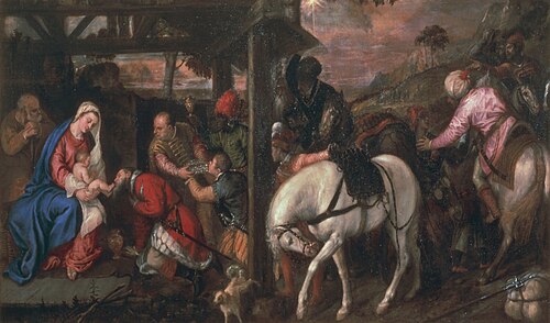 Adoration of the Magi, 1558, Titien