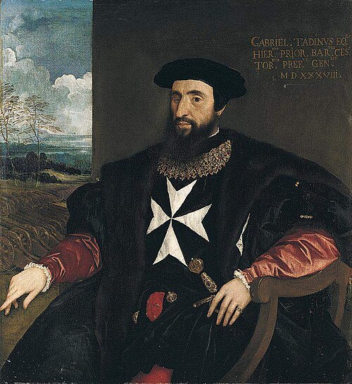 Portrait of Gabriele Tadino, 1538, Titien