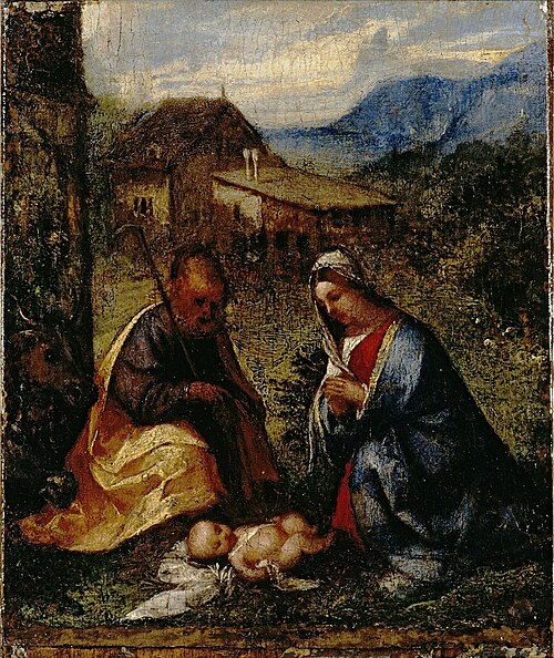 Adoration de l'Enfant, 1505, Titien