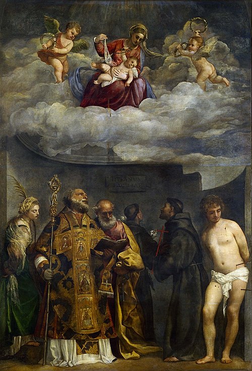 La Vierge de San Nicolò dei Frari, 1520, Titien