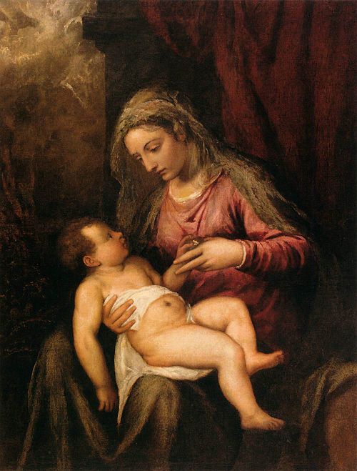Vierge à l'Enfant, 1560, Titien