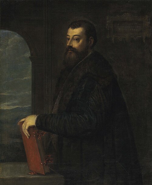 Portrait of Gabriele Giolito de' Ferrari, 1554, Titien
