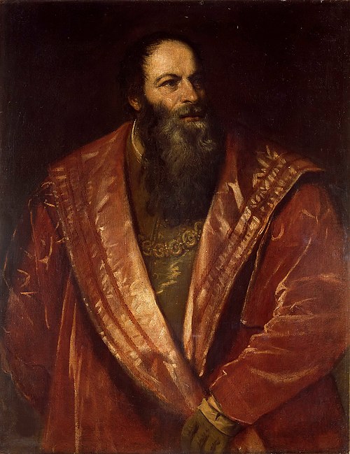 portraits of Pietro Aretino, 1537, Titien