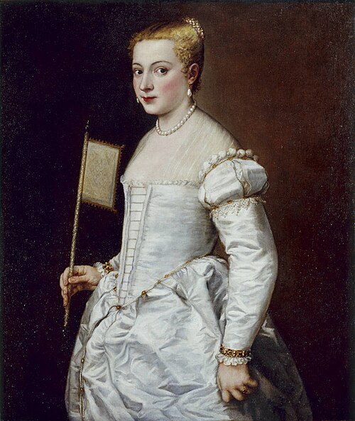 Fille à l'éventail, 1561, Titien
