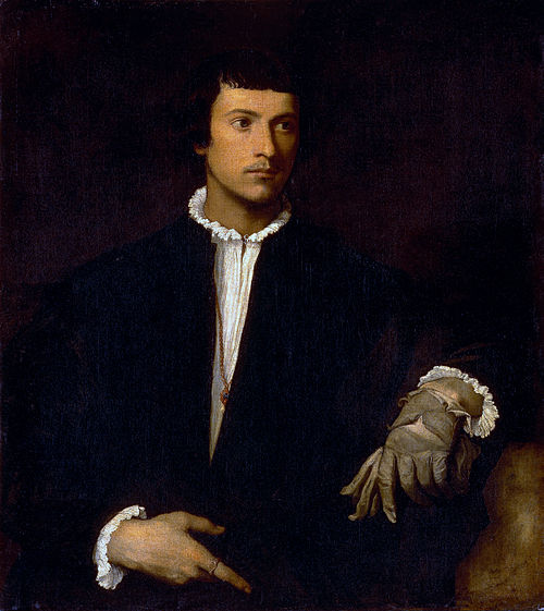 L'Homme au gant, 1520, Titien