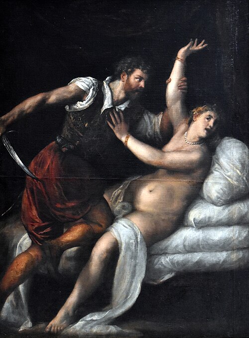Tarquin et Lucrèce, 1570, Titien