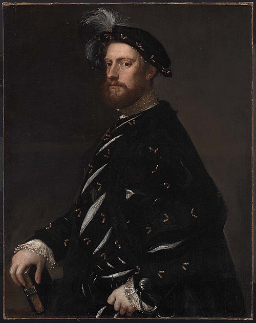 Portrait of a Man Holding a Book, 1540, Titien