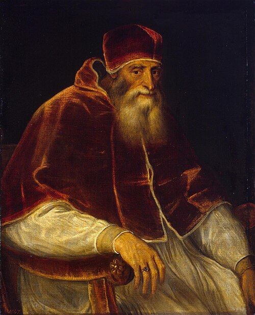 Portrait of Pope Paul III, 1545, Titien