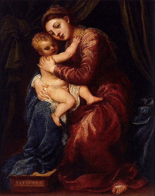 Virgin and Child, 1540, Titien